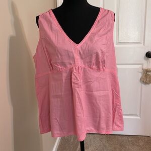 Talbots. Size L. Pink tank top blouse. Very light and airy. Great condition!